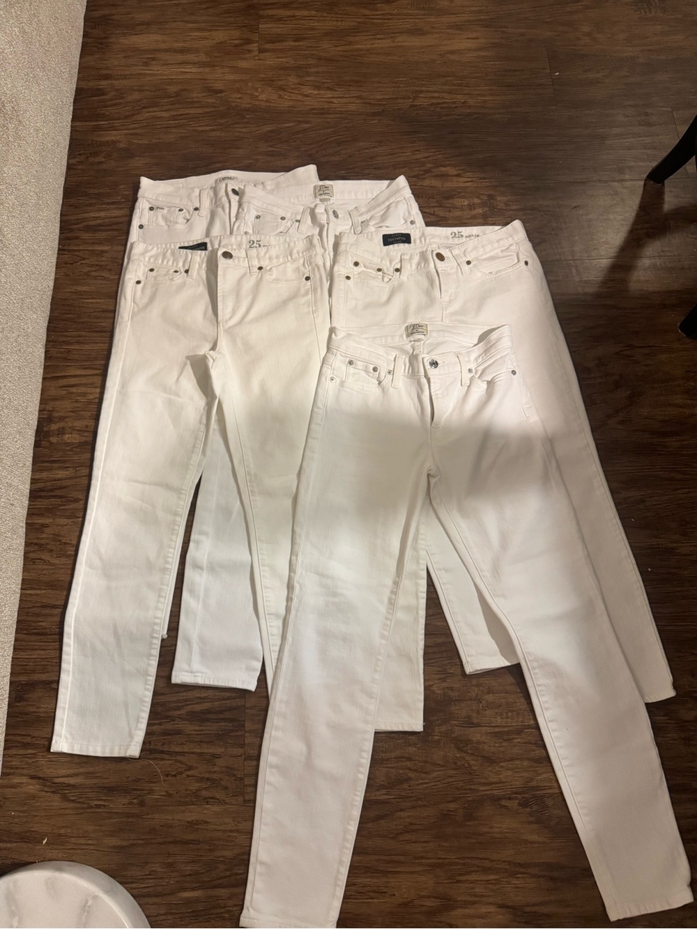 Bundle of 5 pairs jcrew jeans size 25